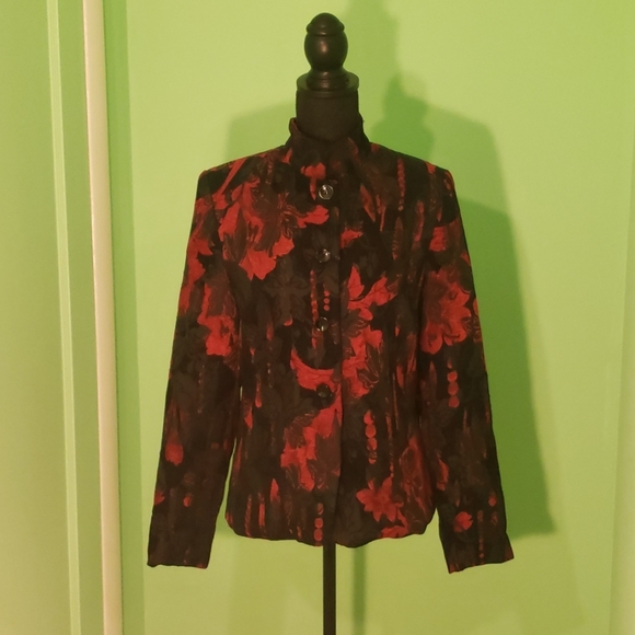 Coldwater Creek Floral Dress Jacket - Picture 1 of 8